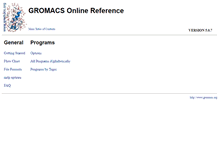 Tablet Screenshot of manual.gromacs.org