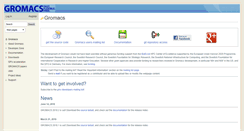 Desktop Screenshot of gromacs.org